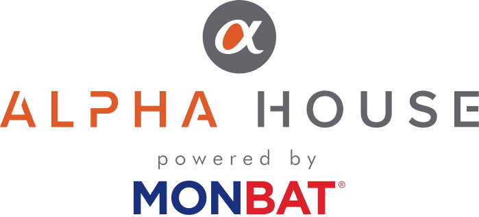 Alpha House powered by MONBAT logo